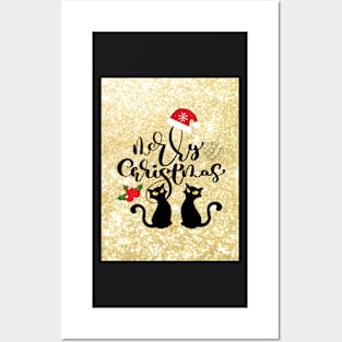 Merry Glittering Christmas Posters and Art